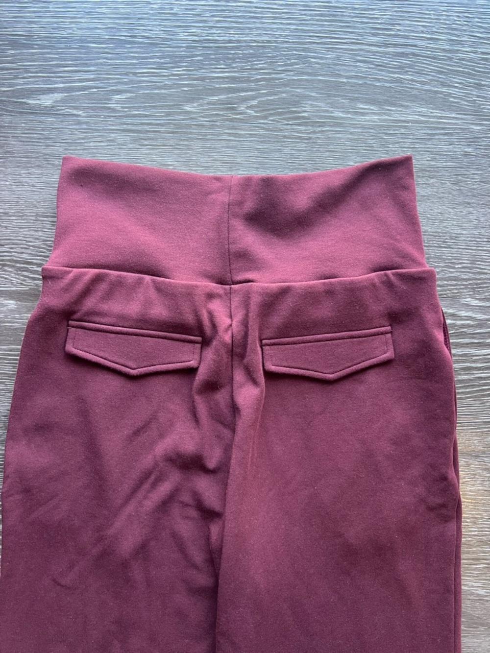 NWT OGL Tummy Warmer Pin-Tuck Wide Leg Pants in Ruby Berry - Picture 7 of 15